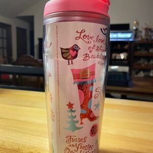 Starbucks Pink and Red Holiday Coffee Thermos